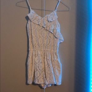 Girl white romper